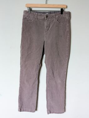 St. John's Bay Gray Straight-Leg Corduroy Jeans